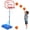 Blue, variant on Adjustable Height Basketball Hoop for Kids, Portable Indoor Outdoor Basketball Set with  Balls