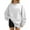 White, variant on zbxnLI Women's Oversized Sweatshirt Sport Gym Athletic Gym Long Sleeve Pullover Shirt Fall Winter Tops