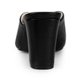 thumbnail image 2 of BLISSFUL STEP Women's Pointed Toe Chunky Slides Mules, 2 of 7