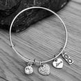 thumbnail image 2 of Birthstone Bracelet, Birthstone Jewelry, Birthstone Charm Bracelets, Birthstone Bangle Bracelet, for Women and Girls (April), 2 of 6