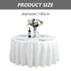 thumbnail image 2 of Mantel Jacquard de poliéster resistente a derrames, cubierta de mesa para cocina, comedor, boda, banquete, uso en mesa, redondo, 1,8 m, 2 of 5