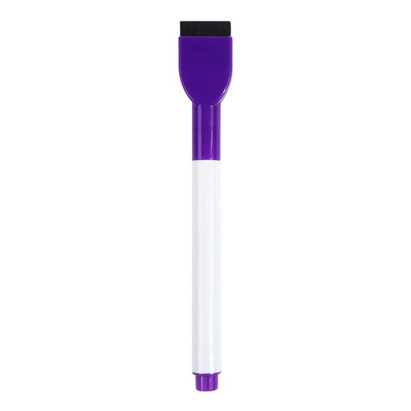 Loespoir Colored Whiteboard Pen With Erasable Water-based Brush, Smooth Writing Erasable Pens, for Classroom Home Projects and Note-taking, Purple
