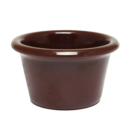 

1 1/2 Oz 2 1/2 Chocolate Melamine Smooth Ramekin Melamine Pack of 6 2 packs