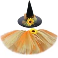 thumbnail image 2 of Falda tutú de espantapájaros con girasoles para niña, disfraz de fiesta de Halloween, minifaldas de tul mullidas para niña, ropa para bebé y niño pequeño, 2 of 5