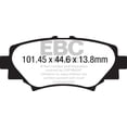 thumbnail image 3 of EBC Brakes Redstuff Premium Fast Street Pad For All Engine Sizes Fits select: 2014-2019 MAZDA 3, 3 of 11