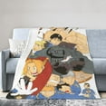 thumbnail image 2 of Fullmetal Alchemist Cartoon Fleece Blanket for Boys Girls Kids, Ultra Soft Cozy Warm Flannel Throw Blankets, Lightweight Plush Blanket Gifts for Bed Sofa Living Room Couch Home Decor, 2 of 7