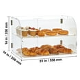 thumbnail image 6 of VEVOR 2-Tier Acrylic Bakery Display Case Countertop Donut Pastry Case Rear Door, 6 of 7