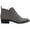 Gray, variant on SUN STONE Womens Gray Comfort Goring Cadee Round Toe Block Heel Zip-Up Booties 8.5 M