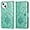 Green, variant on Wallet Case for iPhone 15 Plus Case with Card Holder,Sunflower Pattern Leather Protective Case with Kickstand Magnetic Feature Shockproof Flip Cover for iPhone 15 Plus Rose Gold Sunflower