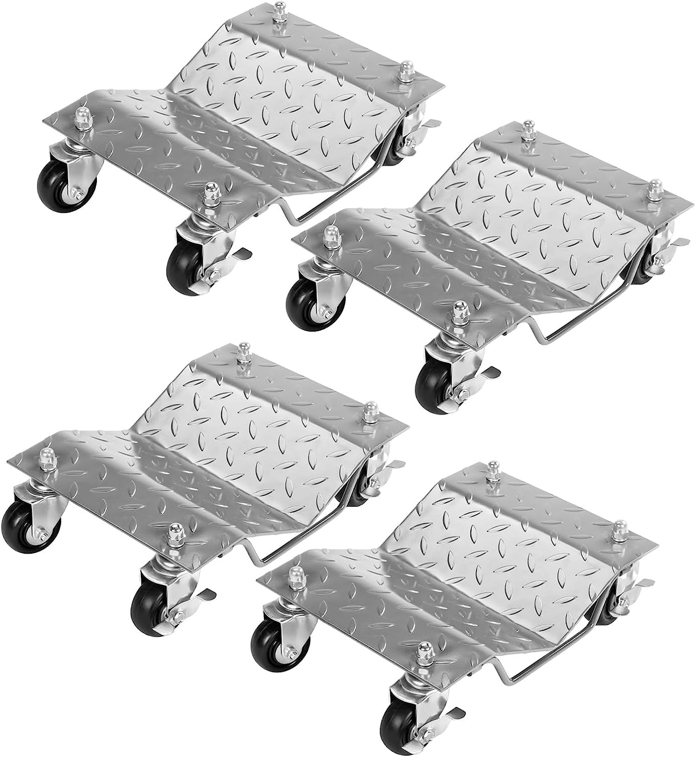 TUFFIOM Car Dolly Set of 4, 8000LBS Capacity Wheel Dolly, Heavy Duty