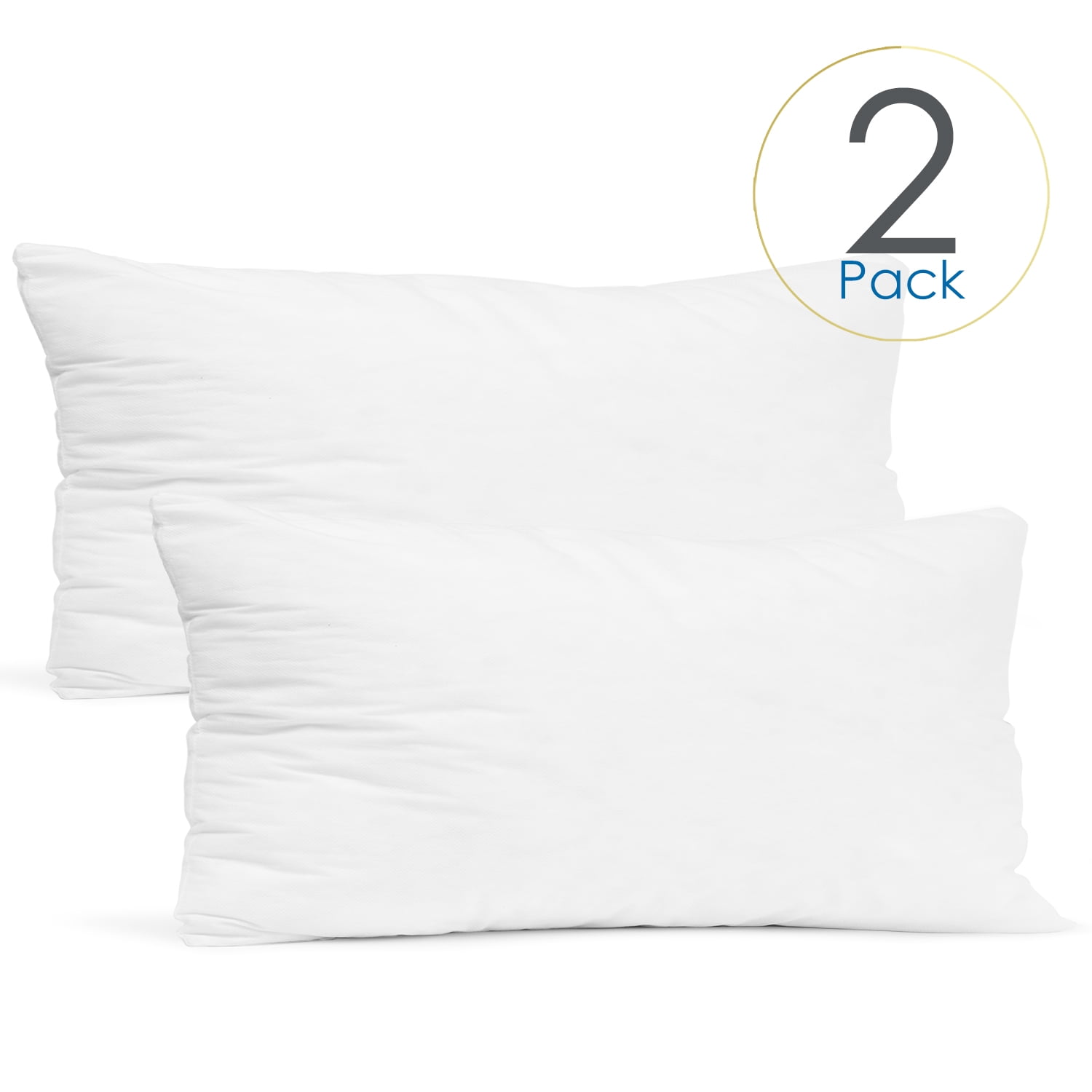 2, 20x20 ,2Pack Siluvia 20x20 Pillow Inserts Set of 2 Decorative 20 Pillow Inserts-Square Interior Sofa Throw Pillow Inserts Decorative White Pillow Insert Pair Couch Pillow