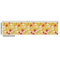 thumbnail image 3 of Fruit Fabric by the Yard, Pattern with Leaves Figs and Flowers, Decorative Upholstery Fabric for Chairs & Home Accents, Dark Coral Earth Yellow by Ambesonne, 3 of 5