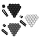 thumbnail image 5 of Sidaley 20 piezas tapas de tuerca de rueda de coche cubierta de tornillo de cubo automático diseño de rosca llantas de perno a prueba de polvo Vehículos, repuestos y accesorios Mis 19mm Negro Sidaley VI000992-04B, 5 of 6