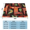 thumbnail image 3 of XMXT Flannel Throw Blanket for Couch, Warm Animal Folk Print Bed Sofa Decor Blankets for Home Bedroom, 40 x 30 inches, 3 of 8