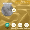 thumbnail image 3 of Viviland Full Size Sheet Set - Soft Full Bed Sheets - Brushed Microfiber Fitted Sheet 15" Deep Pockets -4 Pieces Double Bed Sheets - Breathable Bedding Sheets & Pillowcases, Mustard Yellow/Gold, 3 of 8