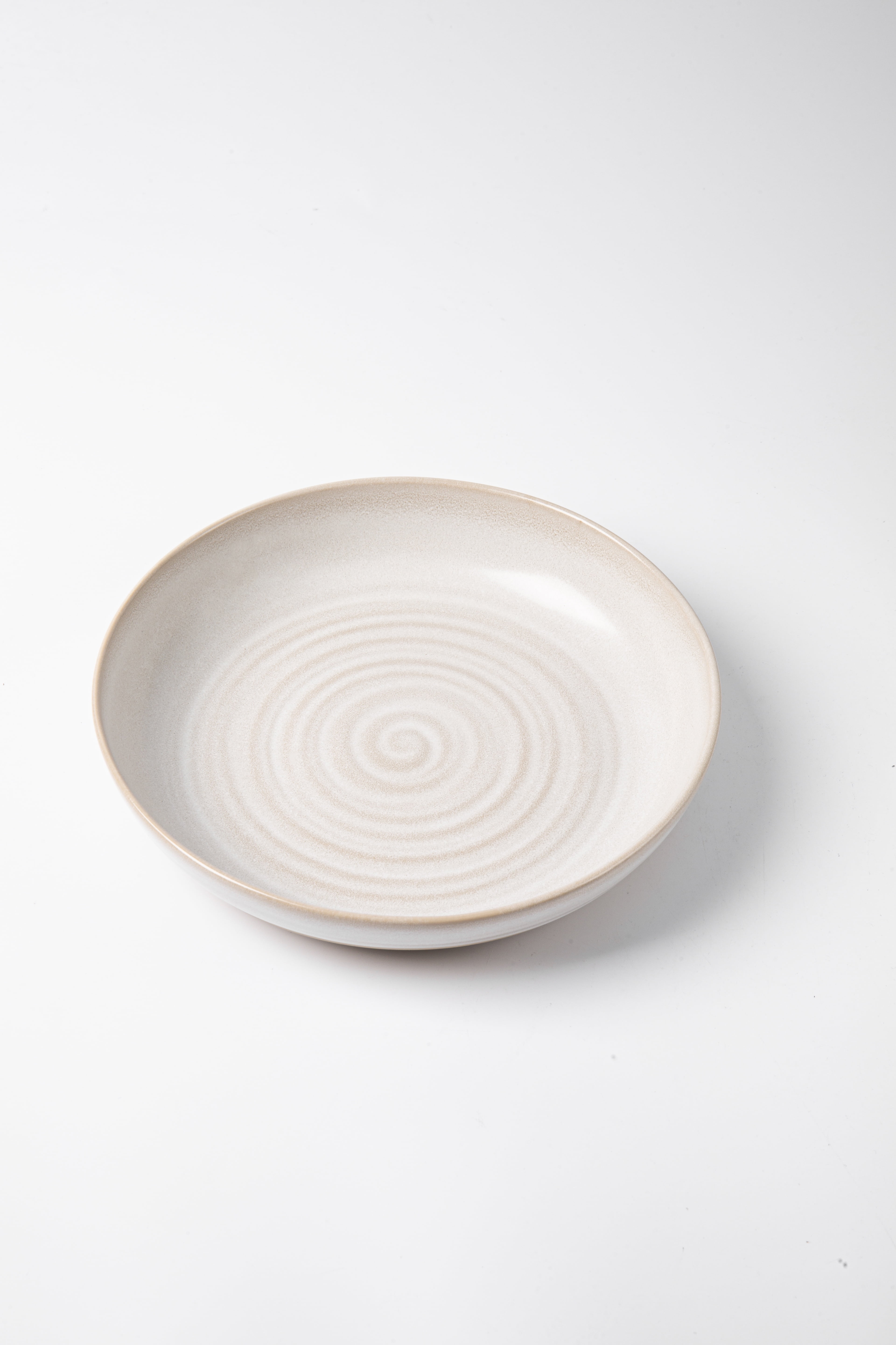 Better Homes & Gardens-Collins Cream Stoneware Round Dinner Bowl