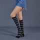 thumbnail image 3 of Calcetines hasta el muslo a rayas Minnieouse Botas tipo calcetín Día de San Valentín Raya negra gris, 3 of 3