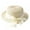 Beige, variant on Baywell Kid Girl Straw Hat Toddler Summer Beach Hats with Bowknot Sun Protection Hats for Kids Girls 2 Pack