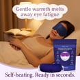 thumbnail image 7 of Steam Eye Mask Heated Warm Compress Disposable Self-Heating Lavender, 5 Masks, Sleep, Spa, Travel Essentials & Relaxation Gifts, 7 of 7