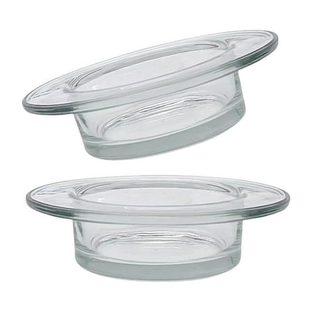 2Pieces Replacement Wax Melting Trays High Temperatures Resistant Glass Dishes For Candle Warmers And Oil Diffusers