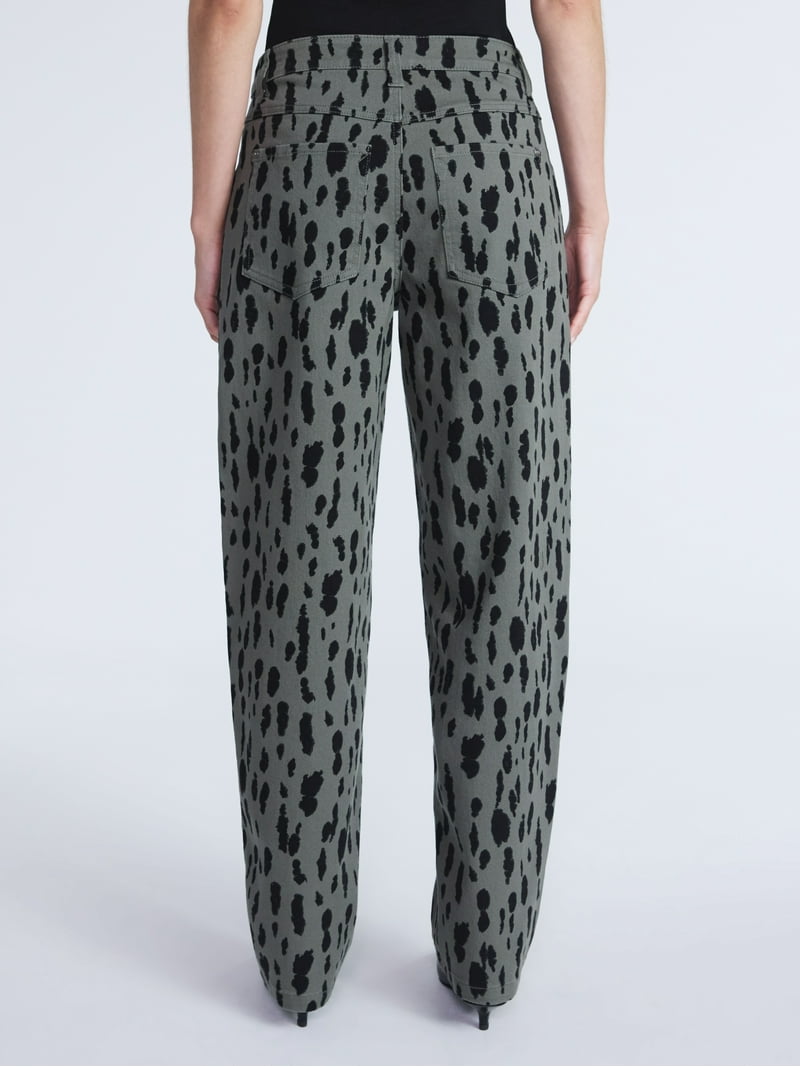 Scoop Women's and Women's Plus Seamed Barrel Jeans, Sizes 0 Scoop Women's and Women's Plus Seamed Barrel Jeans, Sizes 0