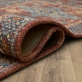 thumbnail image 6 of Mainstays Wexford Vintage Low Pile Stain/Fade Resistant Machine Washable Indoor Red Runner Rug, 20” x 60”, 6 of 9