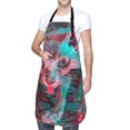 thumbnail image 2 of Zufioo Psychedelic Hairless Cat Print Adult Waterproof Apron, Cooking Apron, Flower Arranging and Painting Apron-Adjustable Straps, with Pockets, Kitchen Supplies-One Size, 2 of 9