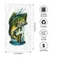 thumbnail image 2 of Balery Big bass fish Toalla de Microfibra Premium con Estampado – 27.5x16 pulgadas, Alta Absorción, Suave y Aterciopelada, Secado Rápido, 2 of 6