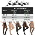 thumbnail image 3 of jinghuiyue Women Fleece Lined Tights Fake Translucent Warm Pantyhose Opaque Thick Stocking Leggings M/L, 3 of 7