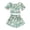 Green, variant on XIYNBAOK Kids Clothing Sets Cute Outfit 70s Outfits for Kids Teen Shirts and Shorts for Girls 10-12 Baby Neutral Clothes 6 Year Old Girl Clothes, Blue 12-18 Months
