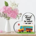 thumbnail image 5 of Bus Driver Gifts For Women Men School Bus Driver Appreciation Gifts School Bus Driver Graduation Acrylic Heart Plaque Gifts Thanks For Keeping Me Safe Back To School End Of Term School Present, 5 of 5