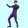 thumbnail image 6 of Mercatoo Kids Full Body Unitard 𝗢ne-Piece Long Sleeve Footed Jumpsuit Turtleneck Stretchy Leotard Gymnastics Catsuit, 6 of 6