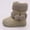 Beige, variant on Boys Girls Fuzzy Boots Baby Kids Snow Warm Cozy Winter Boots Size 3-4 Infant / 5-10 Toddler / 11-12 Little Kid Coffee 27