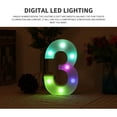 thumbnail image 4 of Número Colorido Lámpara De Noche Figura Led Número De Lámpara 0-9 Lámpara De Decoración De Luz De Modelado Con 16 Colores Cambiantes 4 Modos De Iluminación Control Remoto Para El Hogar Bar Fiesta Boda Advancent HA026552-04, 4 of 7
