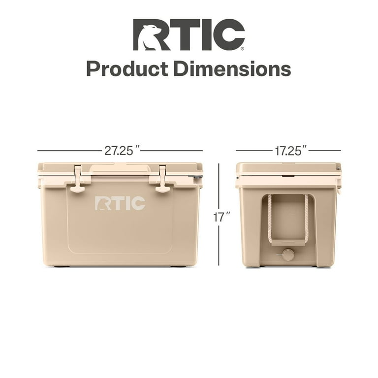 RTIC 52 QT Hard-Sided Ice Chest Cooler, Ultra-Light, Fits 76 Cans