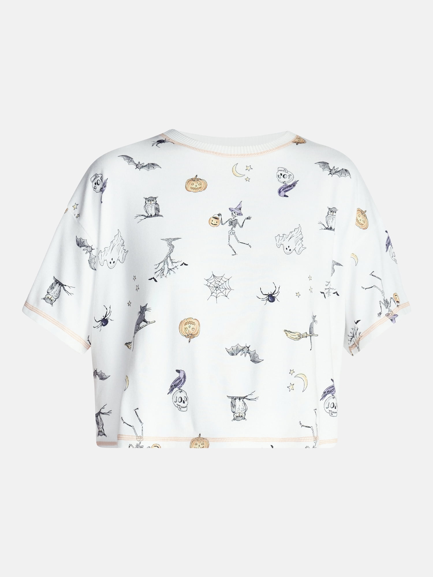 Way to Celebrate Women's Hacci Knit Short Sleeve Sleep Top, Sizes XS to 3X