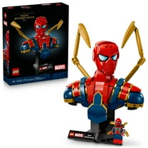 LEGO Marvel Iron Spider-Man Bust Collectible - Building Kit for Adults, Ages 18  - Includes Iron Spider-Man Minifigure - Collectible Model for Super Hero Fans - Gift for Men and Women - 76326