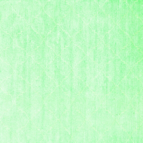 Ahgly Company Indoor Square Abstract Green Contemporary Area Rugs, 8' Square