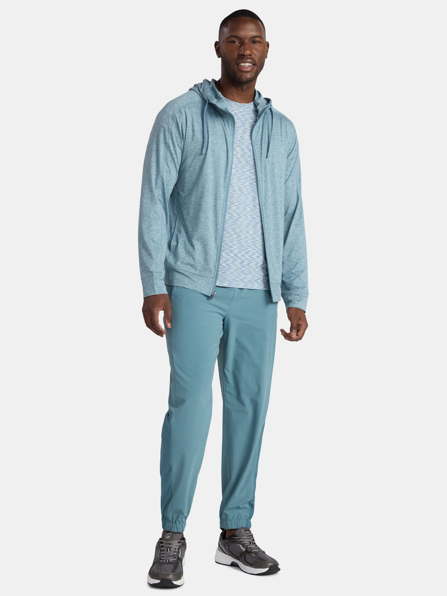 Athletic Works Men's and Big Men's Woven Track Pants, Sizes S-3XL