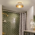 thumbnail image 4 of Golden Lighting Crawford 1-light Flush Mount in Brushed Champagne Brass, 4 of 6