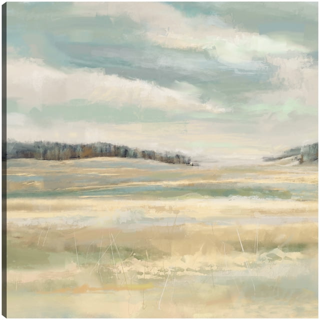 Cuadro Decorativo - Amanecer Dorado Jr Impresión en canvas, estrechado