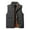 Grey, variant on Men's Winter Fishing Body Warmer Warm Windproof Gilet Outdoor Photography Vest With Pockets