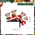 thumbnail image 5 of Santa Claus Wapiti Wooden Door Corner Sticker Holiday Party Door Corner Decoration Sticker, 5 of 5