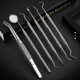 thumbnail image 2 of Dental Mirror Dentist Prepared Tool Probe Tweezer Sickle for Scaler Tooth Care T, 2 of 5