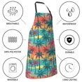 thumbnail image 5 of Goofa Hawaii Palms Printed Waterproof Apron 33" Chef Aprons for Men Heavy Duty Chemical Work Apron Adjustable Bib Apron, 5 of 9