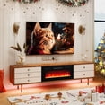 thumbnail image 3 of Giantex 36" Electric Fireplace Insert w/LED Strip Lights,  Fireplace Heater, 3 of 10