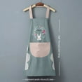 thumbnail image 3 of Cozy Adjustable Cross Back Aprons for Women with Pockets Cotton Linen Cooking Kitchen Baking, 3 of 3