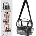 thumbnail image 1 of EEEkit Clear Travel Makeup Bag - Wide Open Design with Adjustable Shoulder Strap and External Pockets, 1 of 6