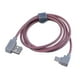 thumbnail image 2 of Cable adaptador de carga y sincronización de datos USB tipo C de 3,3 pies Oro rosa, 2 of 7