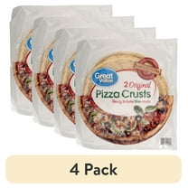 (4 pack) Great Value Original Pizza Crusts, 8 oz, 2 count